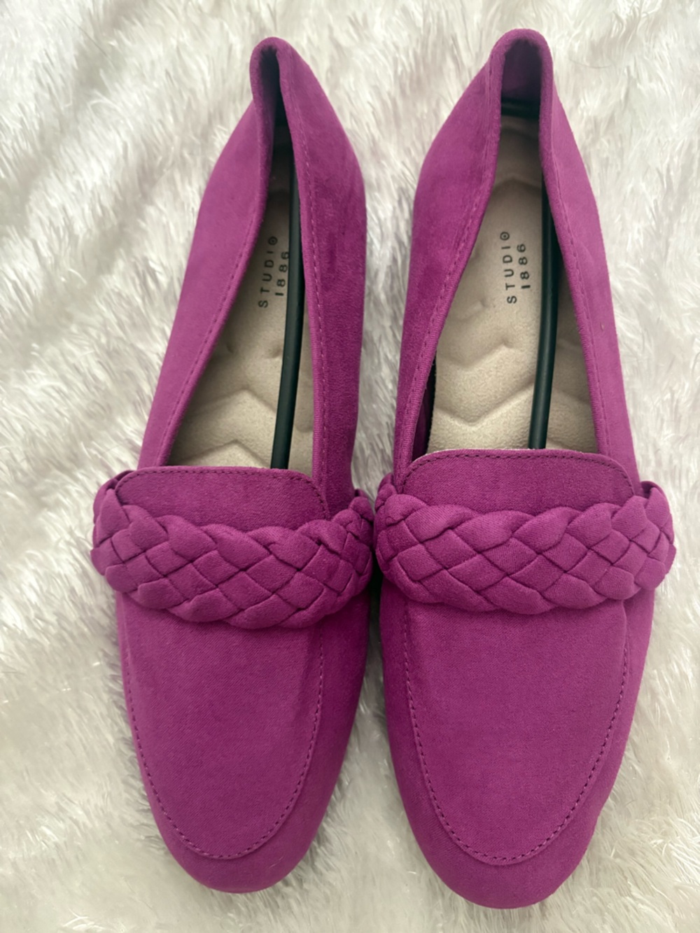 Studio 1886 braided loafers in purple size 8